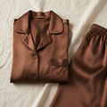 The Personalised Satin Set with embroidered initials